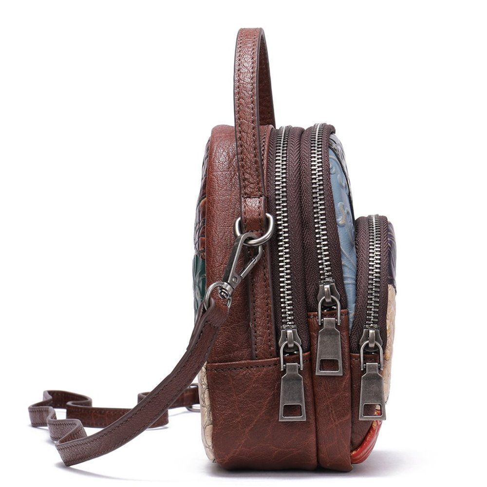 Leather Cross Body Patchwork Bag - Picture 5 of 13